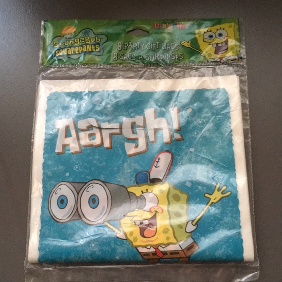 Party Supplies Spongebob Squarepants Party Gift Bags Poshmark